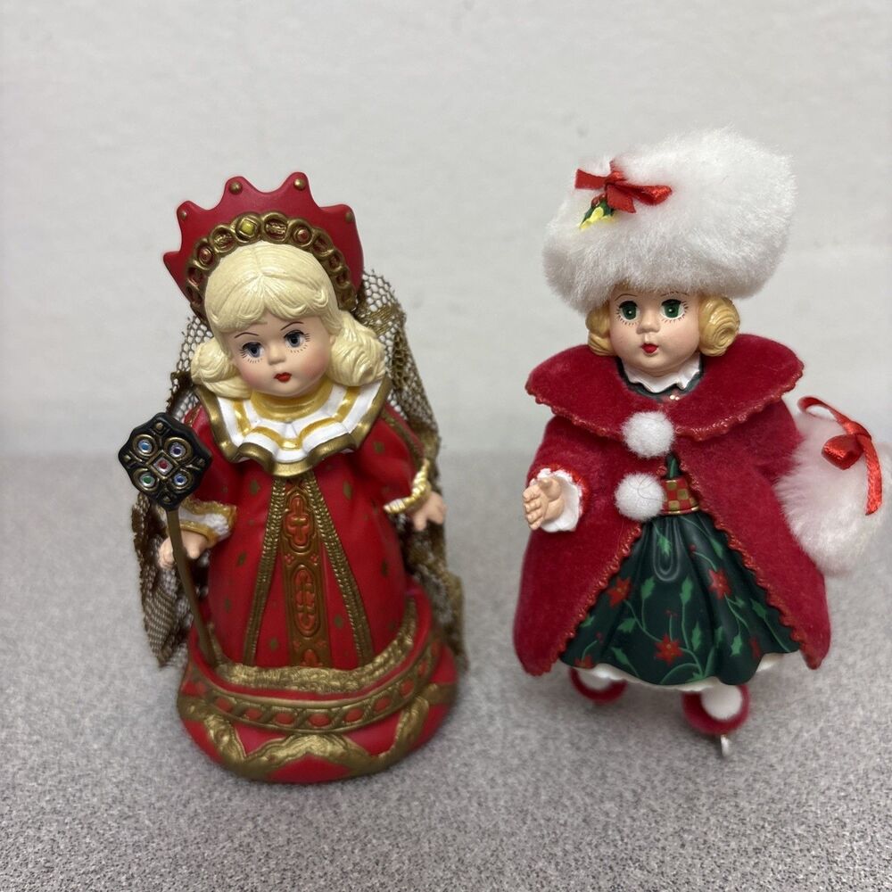 Hallmark Keepsake Madame Alexander Ornaments Lot, Red Queen And Christmas Holly - Picture 2 of 12